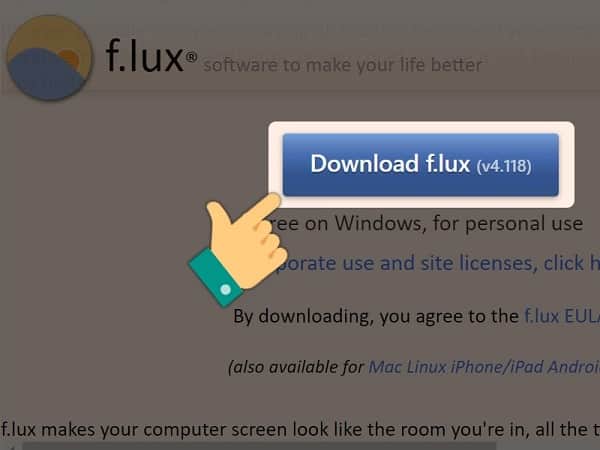 Cách chỉnh độ sáng màn hình máy tính win 10 bằng phần mềm f.lux